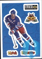 1996-97 Collectors Choice Stick Um’s #S10 Mark Messier